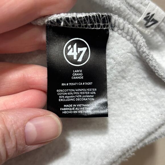 Kansas City Chiefs Women's Cropped Sweatshirt Heather Gray Size Large NFL - Picture 5 of 10